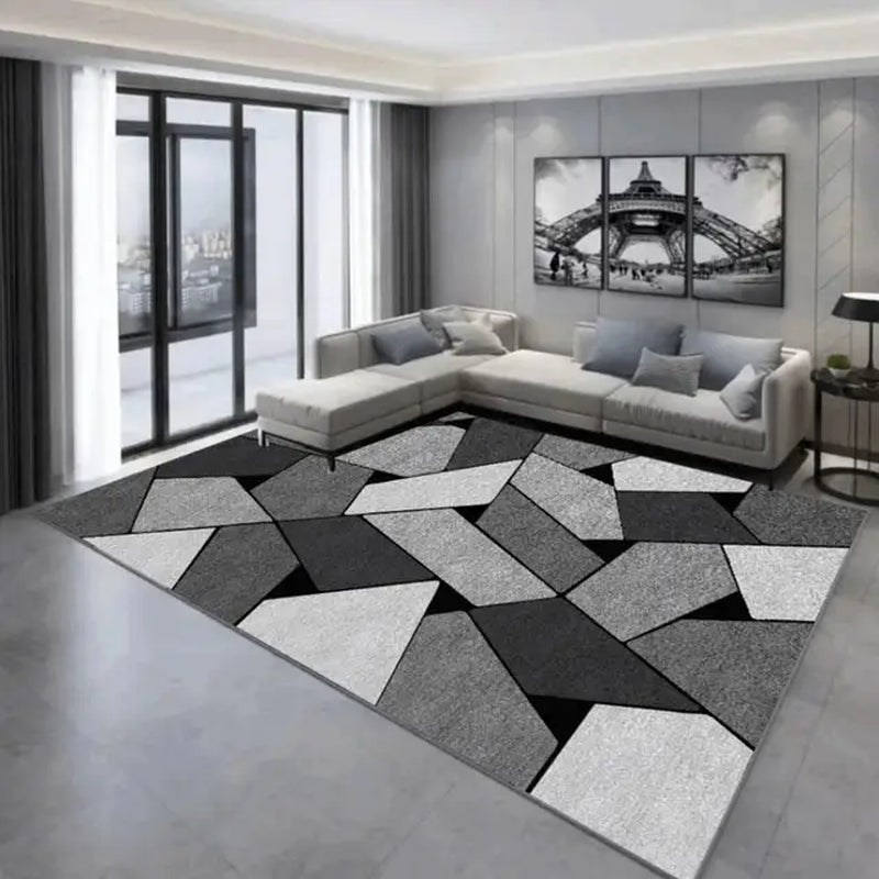 Modern Simple Lines Living Room Carpet Home Sofa Tea Table Blanket Bedroom Bed Rugs Cloakroom Door Mat Full Covered with Mats