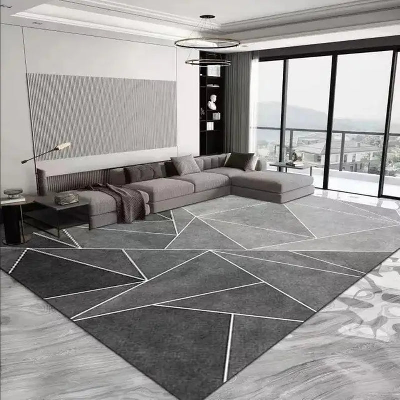 Modern Simple Lines Living Room Carpet Home Sofa Tea Table Blanket Bedroom Bed Rugs Cloakroom Door Mat Full Covered with Mats