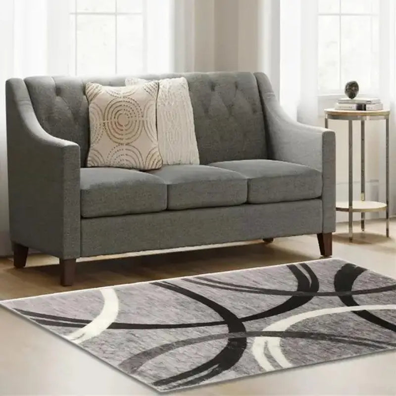 Modern Simple Lines Living Room Carpet Home Sofa Tea Table Blanket Bedroom Bed Rugs Cloakroom Door Mat Full Covered with Mats
