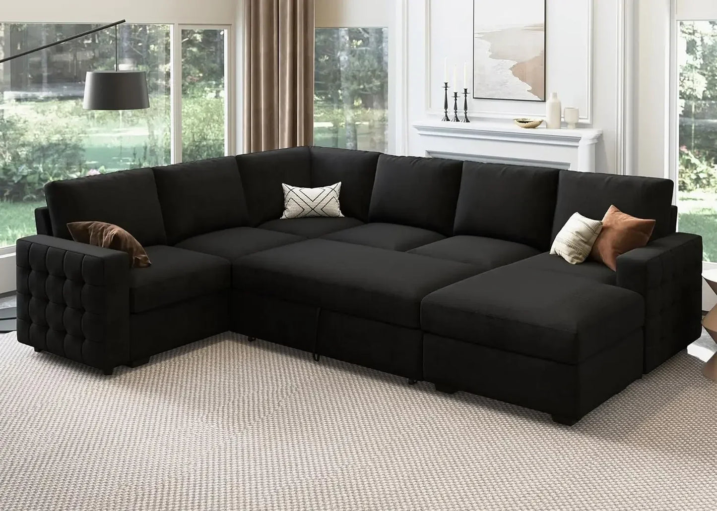 Ultimate Storage Sectional Sofa Bed