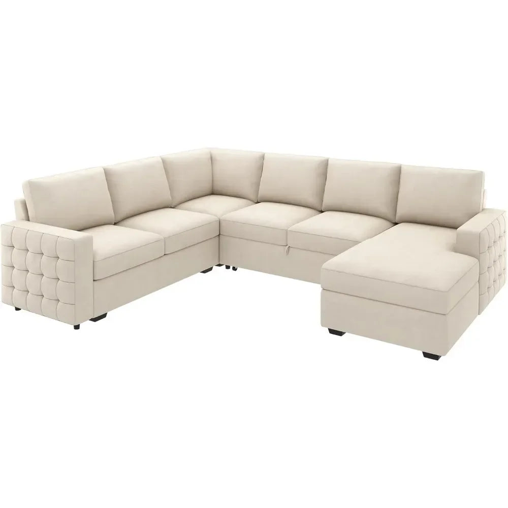 Ultimate Storage Sectional Sofa Bed