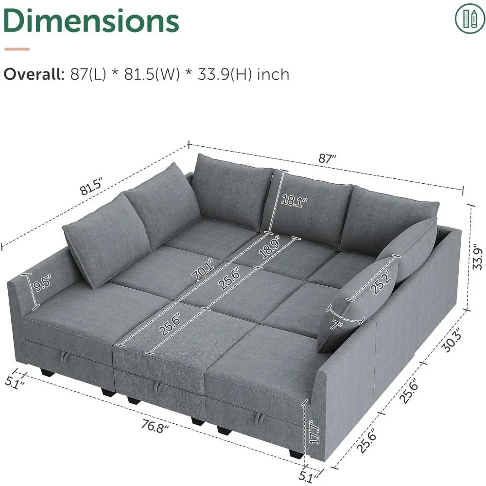 Ultimate Modular Sleeper Sofa Set