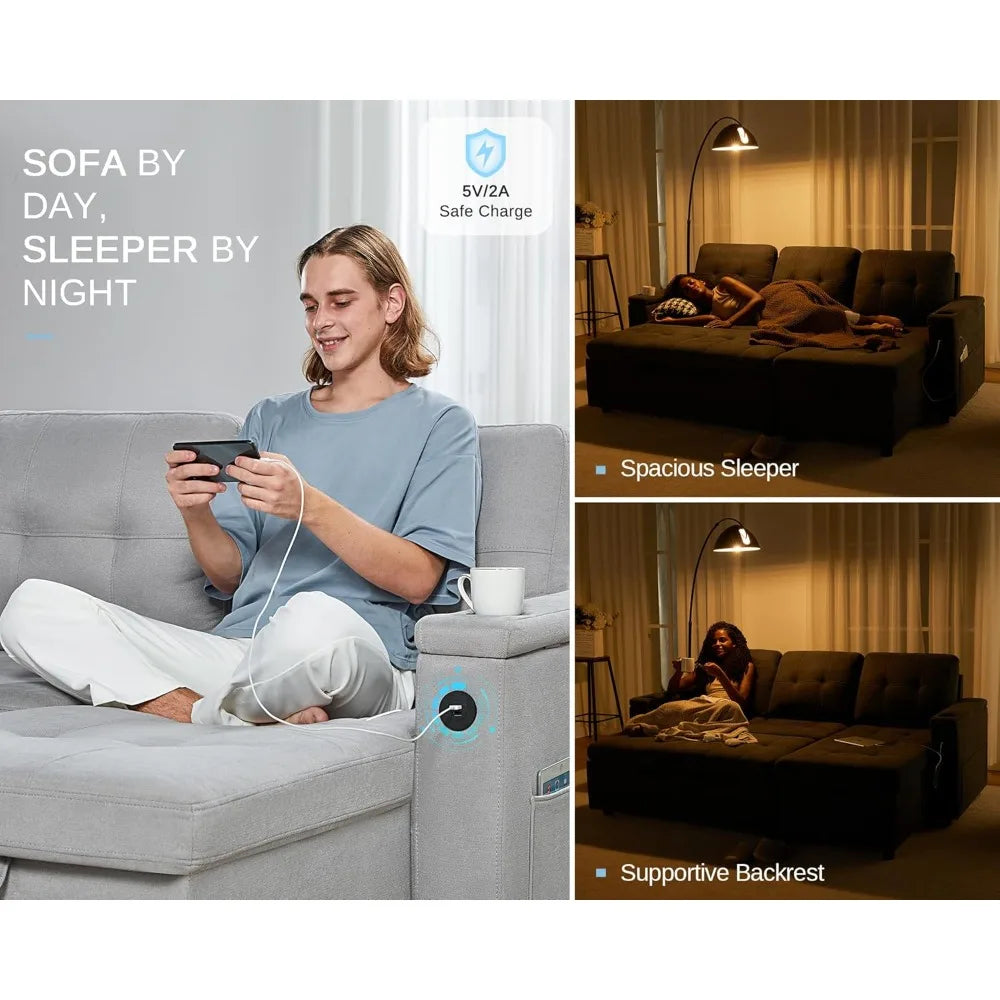 SmartTuft Convertible Sofa Bed
