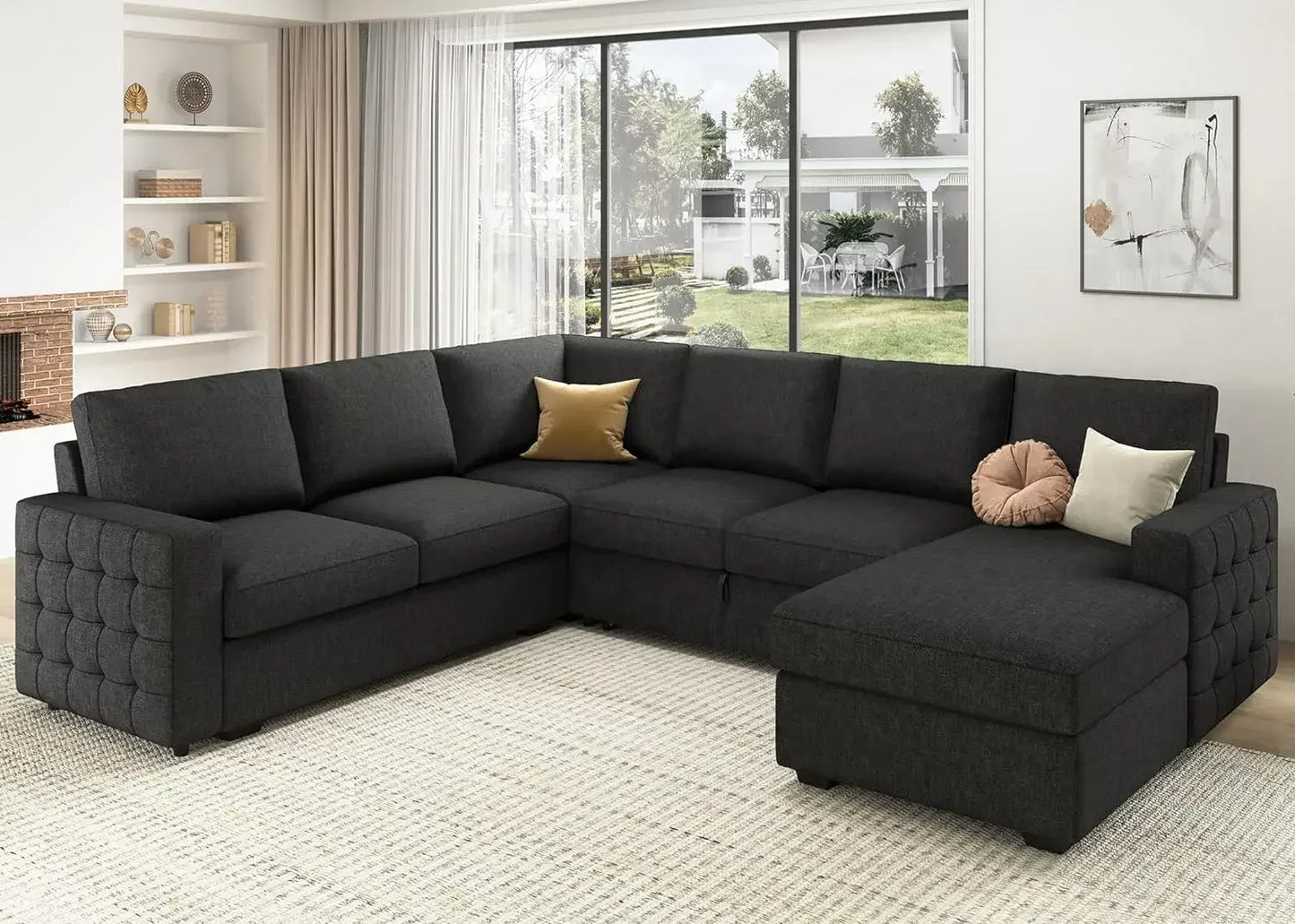 Ultimate Storage Sectional Sofa Bed