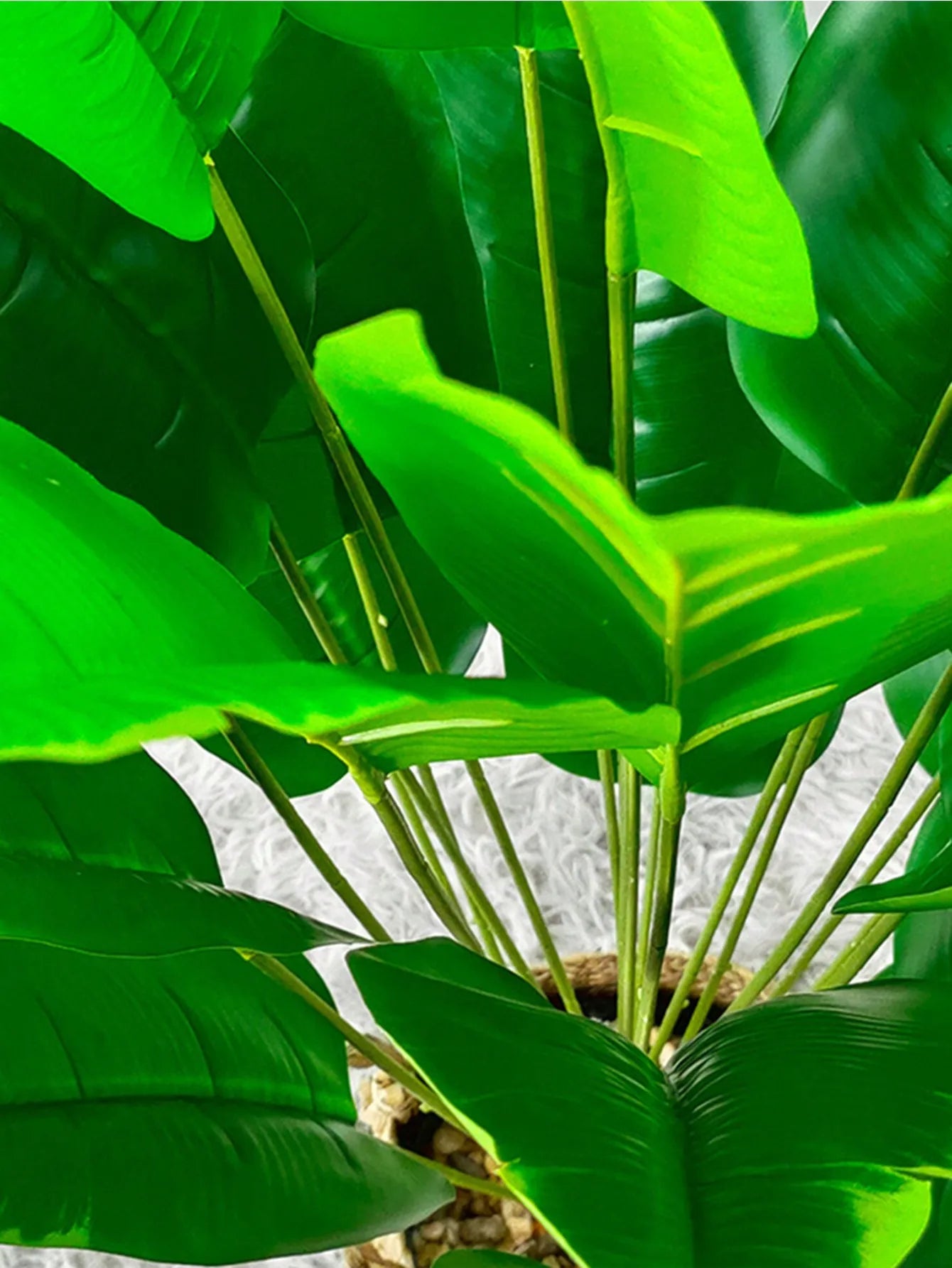90Cm Long Artificial Traveler'S Palm Tree Greenery Indoor/Outdoor Potted Plant for Wedding Soft Engineering Landscape Fake Plant