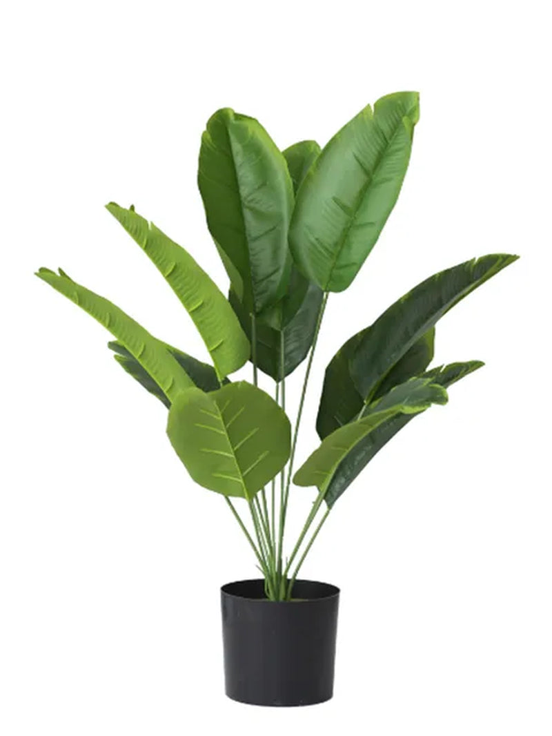 90Cm Long Artificial Traveler'S Palm Tree Greenery Indoor/Outdoor Potted Plant for Wedding Soft Engineering Landscape Fake Plant