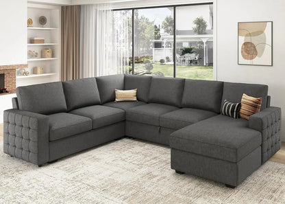 Ultimate Storage Sectional Sofa Bed