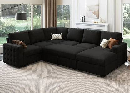 Ultimate Storage Sectional Sofa Bed