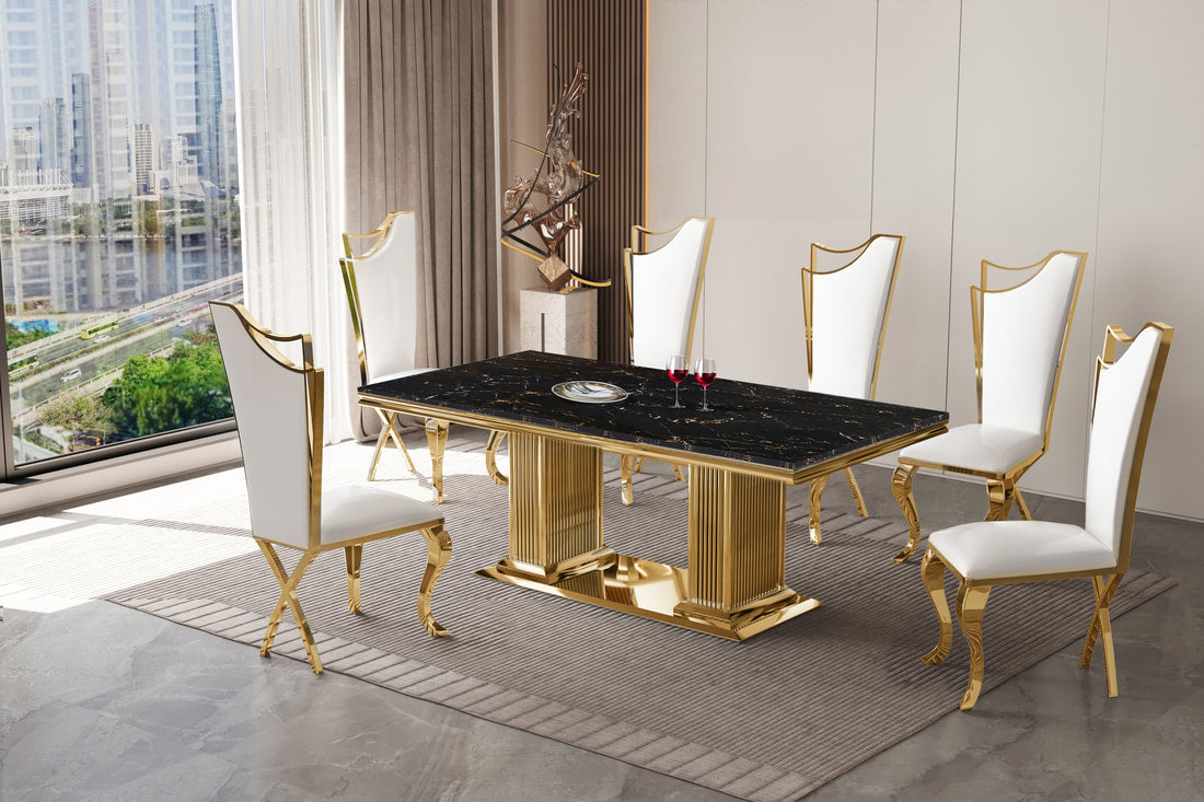D7072 - Table + 6 Chair Set