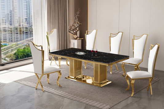 D7072 - Table + 6 Chair Set